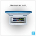 6 injections of Norditropin in a lifeinabox medicine cooler